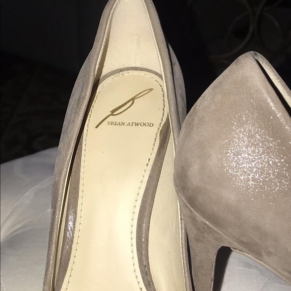 Designer Brian Atwood Fredrique Suede Pumps Heels - Picture 6 of 10